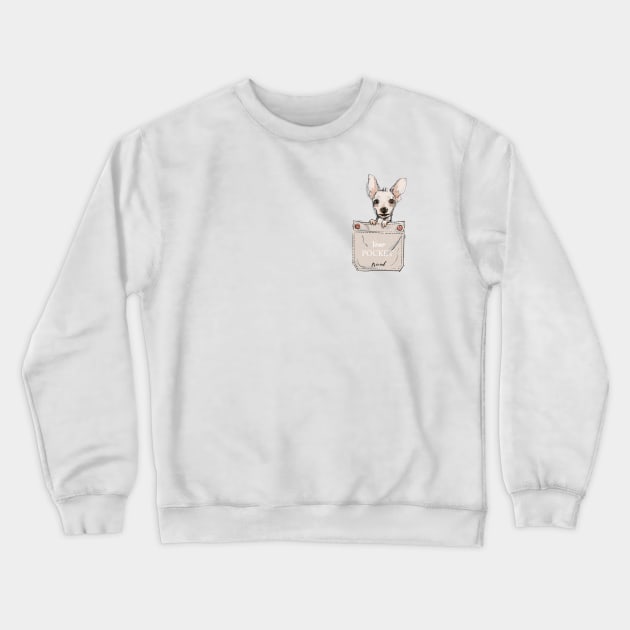 Pocket Dog 3 Crewneck Sweatshirt by EveFarb